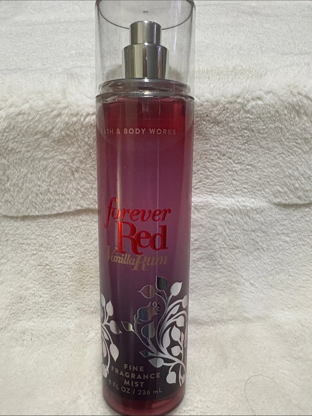 Bath & Body Works Forever Red Vanilla Rum Body Mist - Red and Gold Accents